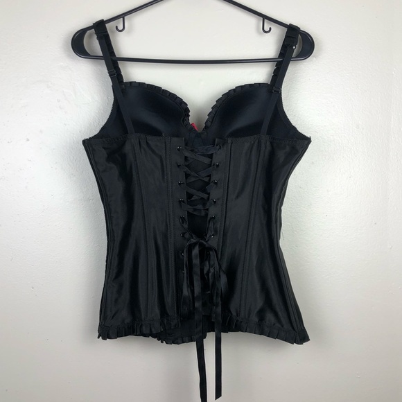 Fredericks Of Hollywood Black and Red Corset Top - Picture 5 of 7